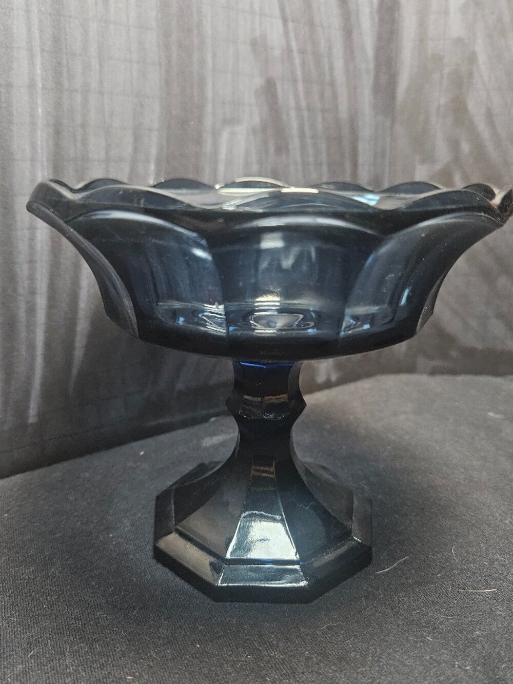 Vintage Fostoria Glass pedestal compote